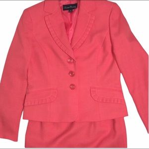 Evan-Picone Dress Suit Petite Coral 2